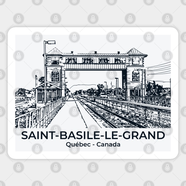 Saint-Basile-le-Grand - Québec Magnet by Lakeric